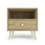 Bam Scandinavian One Drawer Night Stand