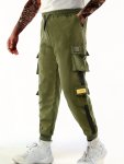 Classic Design Multi Flap Pockets Cargo Pants Men's Casual Techwear Drawstring Cargo Pants Hip Hop Joggers For Autumn Summer Out
