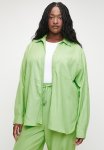 Plus Linen One Pocket Shirt - Mint