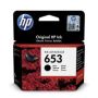 HP 653 Black Original Ink Advantage Cartridge