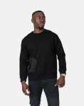 Zip Pocket Black Sweatshirt - XXL Black
