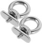 2PCS Stainless Steel Kayak Track Mount Eyelet Kayak Tie Down Eyelet