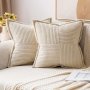 1pc Plain Square Simple Style Polyester Cushion Cover Throw Pillow Cover Bedroom Accessories Sofa Cushion Cover Living Room Throw Pillow Cover (No Pillow Core)