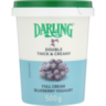 Thick & Creamy Blueberry Full Cream Yoghurt 500G