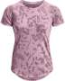 Women's Ua Streaker Forest Short Sleeve - Mauve Pink / LG