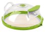 Microwave Splatter Guard Cover And Water Steamer For Food - 10 Inch Green