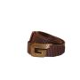 Heavy Duty Nylon Webbing Ratchet Belt With Automatic Slide Buckle