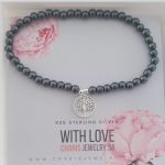 Talani 925 Sterling Silver Tree Bracelet Natural Stone Stretch Bracelet