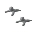 Umbra Buddy Doorstop Charcoal Set Of 2 Wc Only