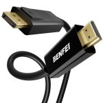 Benfei Dp To HDMI 1.8M Cable Black