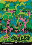 Forest 1949 Rainbow Foil Secret Lair Drop Series - Damaged Foil