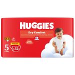 Huggies Dry Comfort Size 2 Disposable Nappies 52 Pack