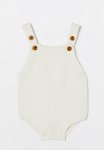 Cotton On Organic Knit Bubbysuit - Milk