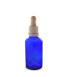 20ML Blue Glass Aromatherapy Bottle With Pipette - White 18 69