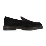 Suede Derby Loafers -black