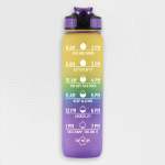 South African Motivational Time Marker Water Bottle Yellow And Purple