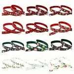 5 Yards Long 10MM Christmas Pattern Ribbon Wide Single Sided Printed Webbing For Flowers Gift Wrapping Bow Diy Party Decorations