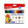 18 Color Plastic Crayons
