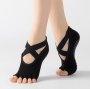 Opel Open Individual Toe With Elastic Cross Over Basic Black