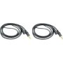 Aux Audio Jack Extension Cable - M To F - 1.5 M Pack Of 2