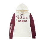 Women’s Winding Roads Pullover Hoodie – Colorblocked – Cloud Dancer
