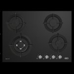 Defy 69 Cm Built-in Gas Hob 3 Burners + Wok Black