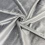 Stretch Velvet Plain Grey 150cm 9