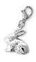 C734-C0069 - 925 Sterling Silver Rabbit Dangle Charm