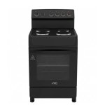 JVC 4 Plate Electric Stove 600MM Black WGNFOE60B5S