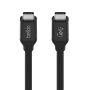 Belkin USB4 Cable Usb-c To Usb-c Cable Data Transfer Speeds Of Up To 40GBPS Pd Fast Charging Up To 100WATT 0.8 Meters - Black