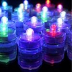 6 Pack Rgb white Submersible Candle