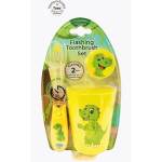 Flashing Toothbrush With Cup & Cover - Dino
