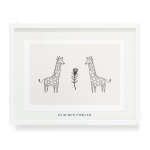 Two Giraffes Art Print