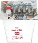 6PC Cotton Piping Bag Set 10" 4 Nozzles + Coupler + Cotton Bag Silicone Baking Tools Kitchen Tool Set