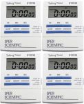 Sper Scientific Talking Timer With Audible Countdown Voice Announcements 810038 - Large Lcd Display Hands-free Timer With Loud A