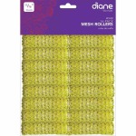 Diane Plastic Wire Mesh Rollers 18MM Yellow 20 PACK