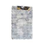 2 Piece Bathroom Mat Set Grey