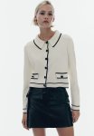 Collared Cardigan - Cream