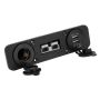 Dual USB Flush Mount Cigarette Lighter Socket Charger For 12V-24V Boat