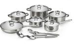 Heavy Bottom Stainless Steel Cookware Set - 15-PIECE