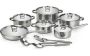 Heavy Bottom Stainless Steel Cookware Set - 15 Piece