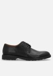 Polo Textured Gibson Lace Up - Black