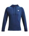 Men's Project Rock Charged Cotton Fleece Hoodie - Indigo XL