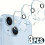 3PCS Mobile Camera Lens Protector Glass Screen Protector Suitable For Iphone 15 14 13 12 11 Pro Max 14 15 Plus Protective Glass Film