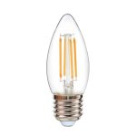 G80 Clear Filament LED Bulb - 4W E27 Warm White - Cool White