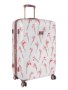 Ted Baker Wild Iris Large 4-WHEEL Trolley Case Black White