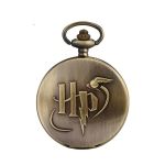 Vintage Necklace Hogwarts Flip Quartz Pocket Watch Accessory