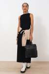 Column Maxi Rib Skirt - XL Black