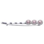 Cde 3 Rose Brooch scarf Pin With Swarovski Crystals