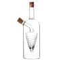 Kitchen Storage Sealed Bottle Double-layer 2-IN-1 Glass Bottle - 350ML